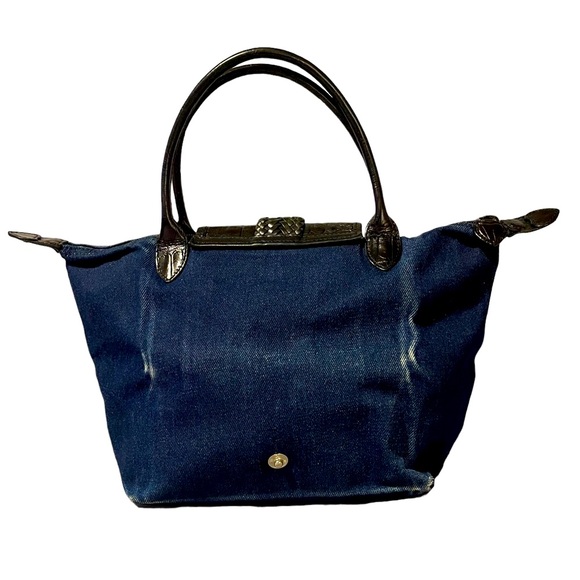 Y2K Brighton Denim Satchel Tote Shoulder Bag - Picture 5 of 15